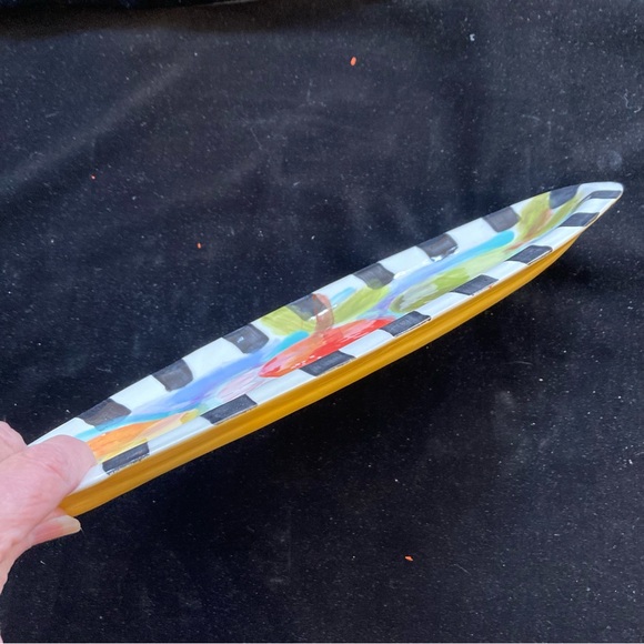 Hand Painted Ceramic Summer Fruit Design 12.5”xx5”Original Design - Picture 6 of 8